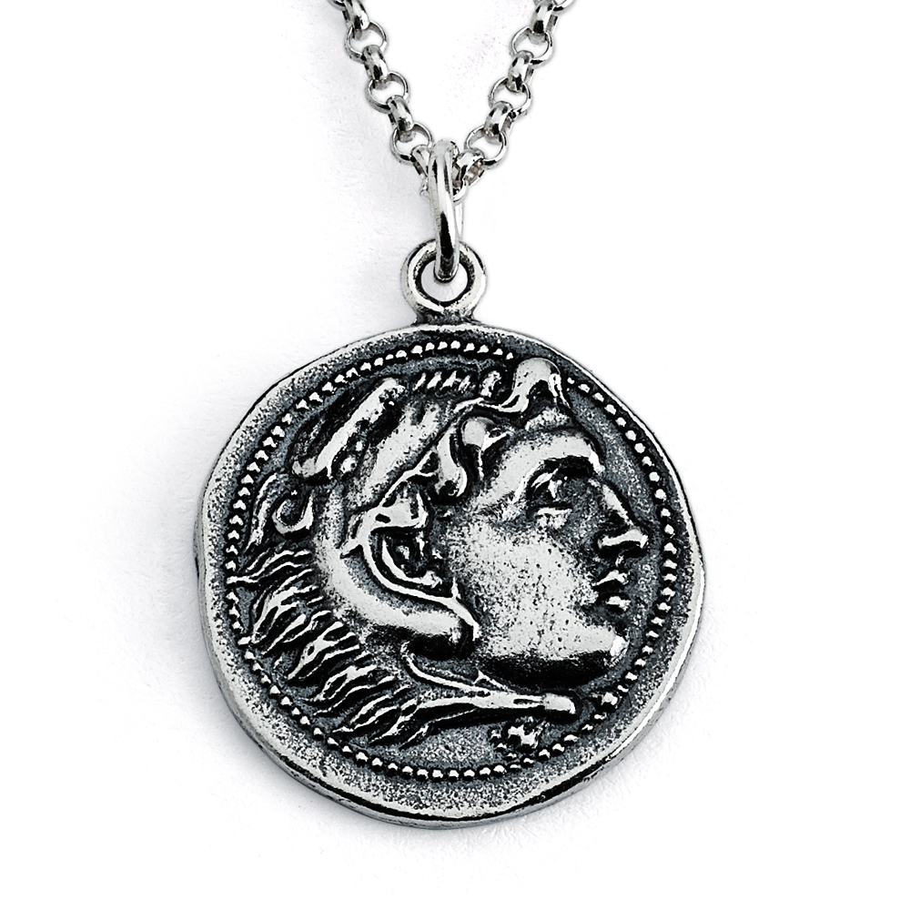 925 Sterling Silver REPLICA Alexander III Macedon Coin